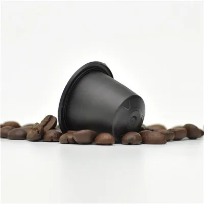 500 шт. многоразового Nespresso совместимый Кофе капсула Pod чай пуэр с 500 шт. алюминия Стикеры крышками+ 5 шт. ложка DIY на дома - Цвет: CM02-Black