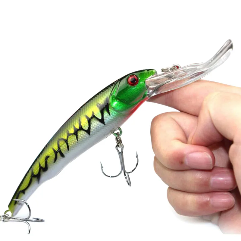 30g 16.5cm Minnow Fishing Lures Japan Deepswim Saltwater Hard Bait 3D Eyes Plastic Crank Bait Swimbait Sinking Wobbler