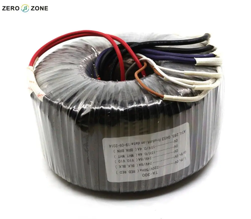 Тороидальный трансформатор GZLOZONE TA 300 Вт ва двойной питания 24 В + 15 в|transformer 300va|300va