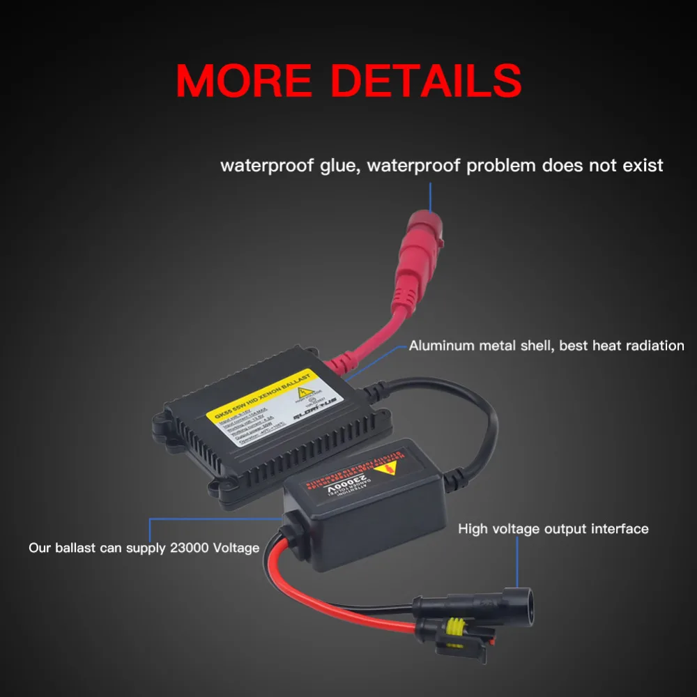 Ксенон H4 H7 H1 H3 H8 H9 H11 HB3 9005 HB4 9006 881 цифровой комплект ballast HID 4300K 6000K 8000K D2S ксеноновая лампа AC 55W 12V