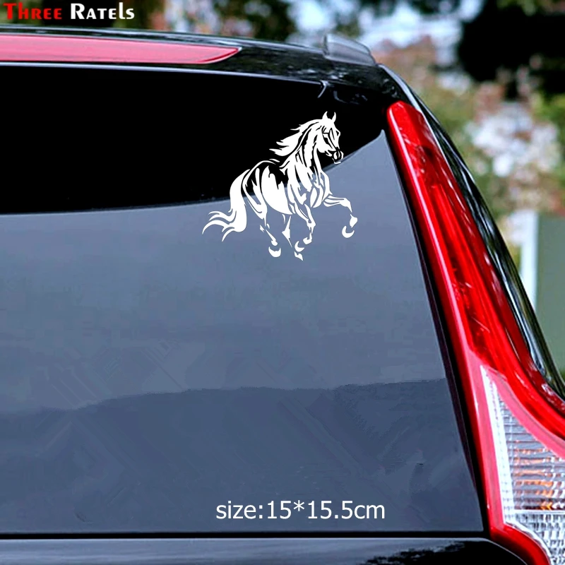 Three Ratels TZ-1445#15*15.5cm Pentium Horse Car Stickers Funny Auto Sticker Decals