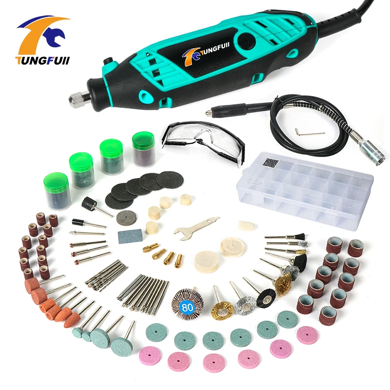 

New 2019 Engraver Kit Metalworking Drilling Machine Dremel Rotary Tool Accessory Set Variable Speed Power Tools Electric Drill