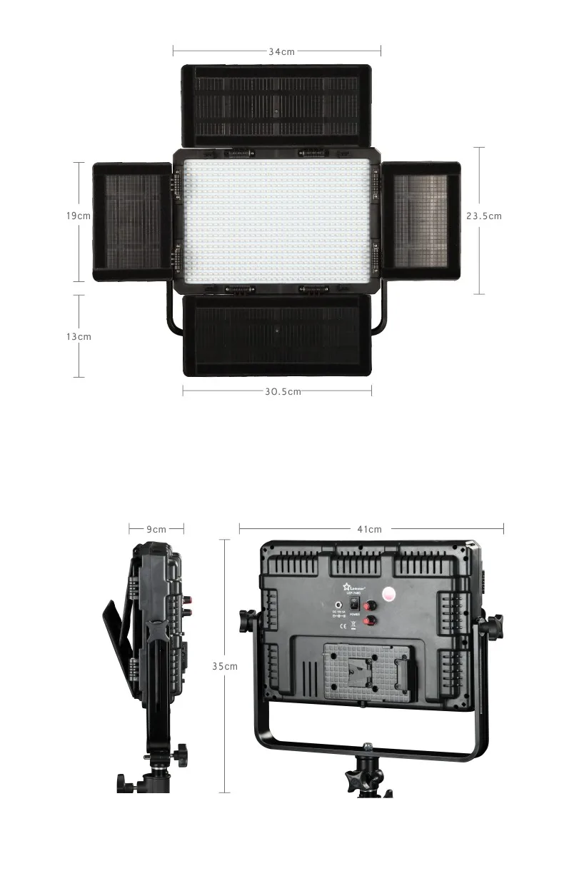 Falconeyes 45 Вт Dimmable camera фото светодиодный видео свет CRI95 Дайвинг видео свет LEP-748C* 3 с NP-F960F батареей* 6+ AD-PS1* 3