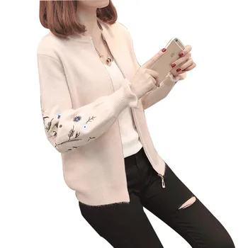 

2018 Women Cardigan Sweater Autumn Winter Butterfly Sleeve Knitted Outwear Female Elegant Jacket Sweater Women Coat Jumper P189