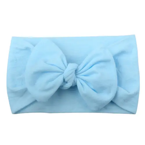 Для новорожденных одежда для малышей Девушки Обёрточная бумага кролик большой бант с узлом головная повязка в виде чалмы аксессуары для волос для малышей Подарки для От 0 до 2 лет
