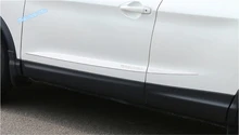 Протектор для Nissan Qashqai J11 2014 2015 2016 2017 Нержавеющая сталь боковой двери Средства ухода за кожей под давлением Streamer Газа Обложка Накладка комплект 4 шт.