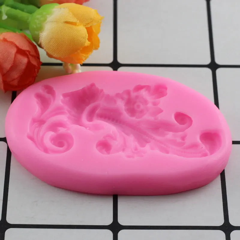 Sugar Craft Cake Vintage Relief Border Silicone Mold Fondant Mold Cake Decorating Tools Chocolate Gumpaste Molds Baking Moulds