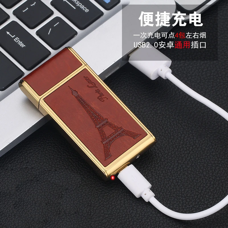 2019 Новинка Longda 237 кожа креативный двухсторонний прикуриватель USB индивидуальная