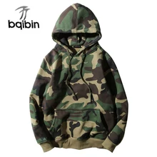 Армейский зеленый камуфляж толстовки зимний мужской Камуфляжный флисовый пуловер толстовки с капюшоном хип-хоп Swag Хлопок Уличная одежда