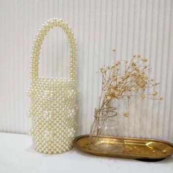 

Women Bag Pearl Weave Multi Class Crossbody Messenger Handle taschen women bolsa masculina sac femme bolsas feminina 2019