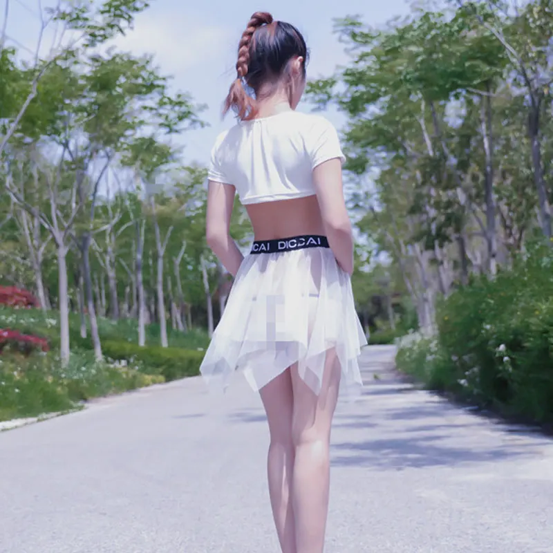 

High Cut Tight Pleated Skirt Sexy Women Mesh See Through Ladies Mini Short Skirt Transparent Night Club Skirt Erotic Wear M12