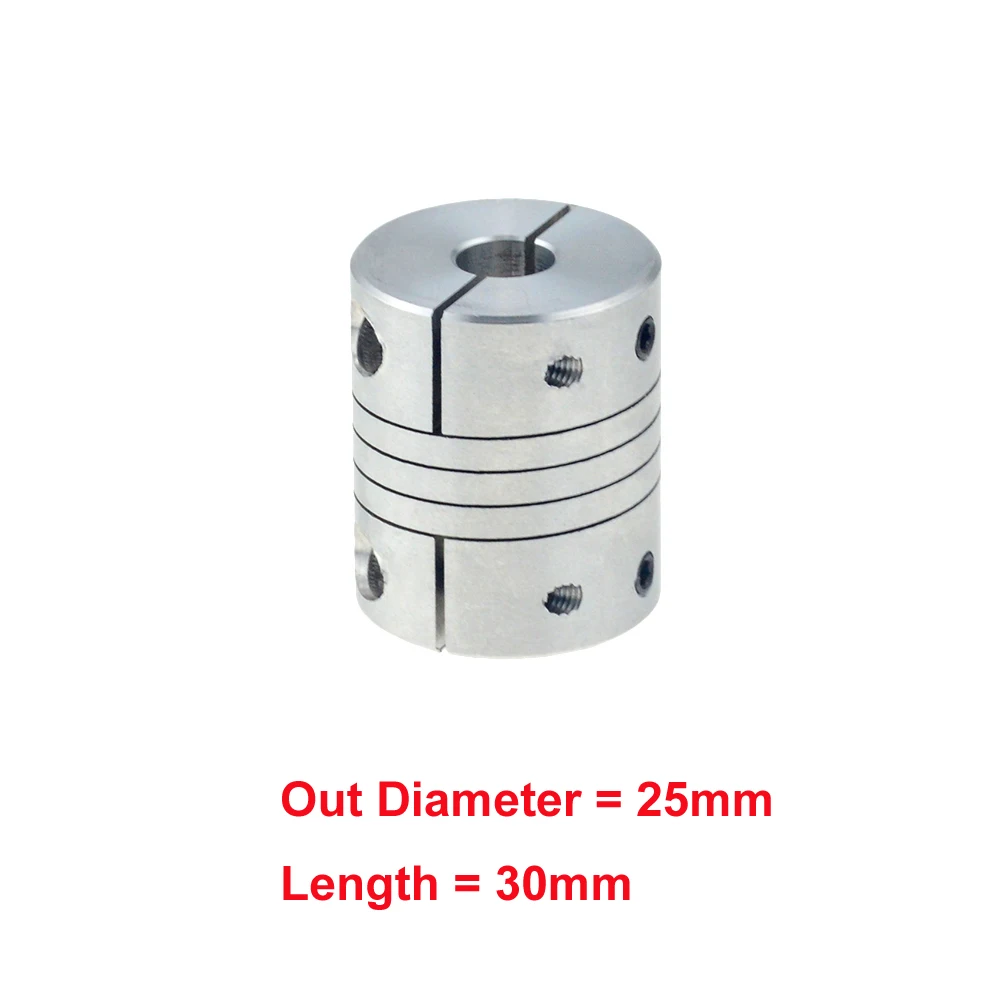 1 шт. D25L30 8x10 мм Муфта с ЧПУ мотор челюсти вал зажим для муфты гибкая муфта OD 25x30 мм 5 мм 6 мм 6,35 мм 8 мм 10 мм 12 мм