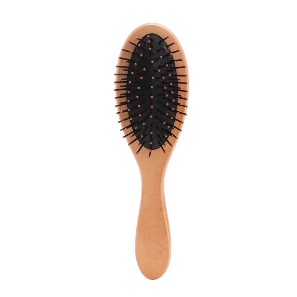 

1 PC Portable Unisex Wood Paddle Brush Wooden Hair Care Spa Massage Comb Anti-static Combs