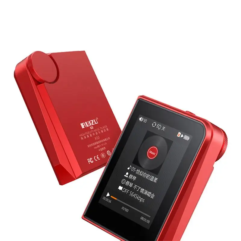 Мини Спортивный MP3 плеер ruidu A50 HD без потерь с экраном 2,5 дюйма, Hifi MP3 музыкальный плеер с поддержкой карт TF 128G/DSD256