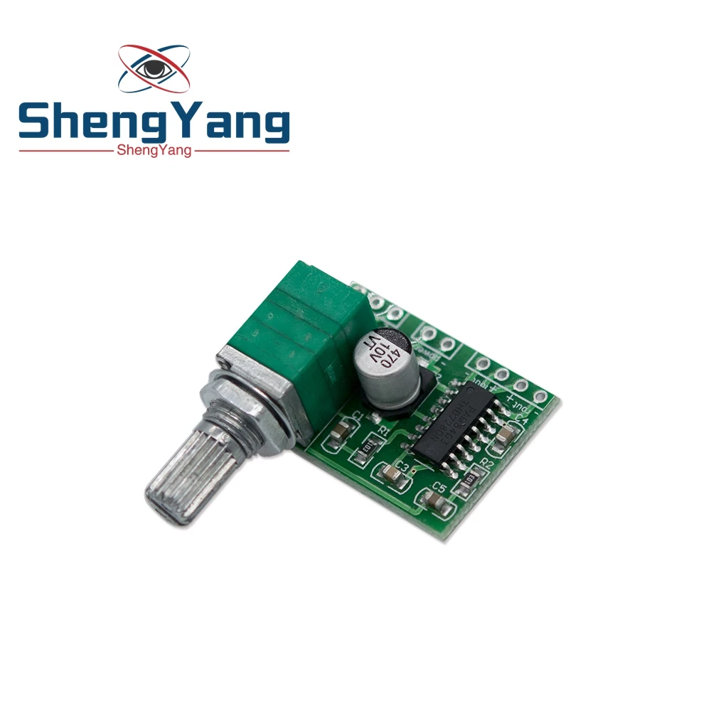 1 шт. ShengYang PAM8403 мини 5 в цифровой усилитель плата с переключателем потенциометра
