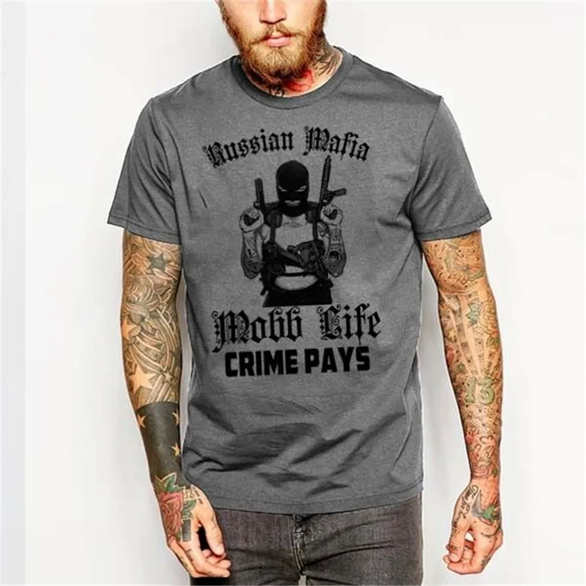 

Russian Mafia T-Shirt Criminal Tattoo Gangster Sicario Mob Hitman Drugs Cartel Men Women Unisex New Fashion Tshirt