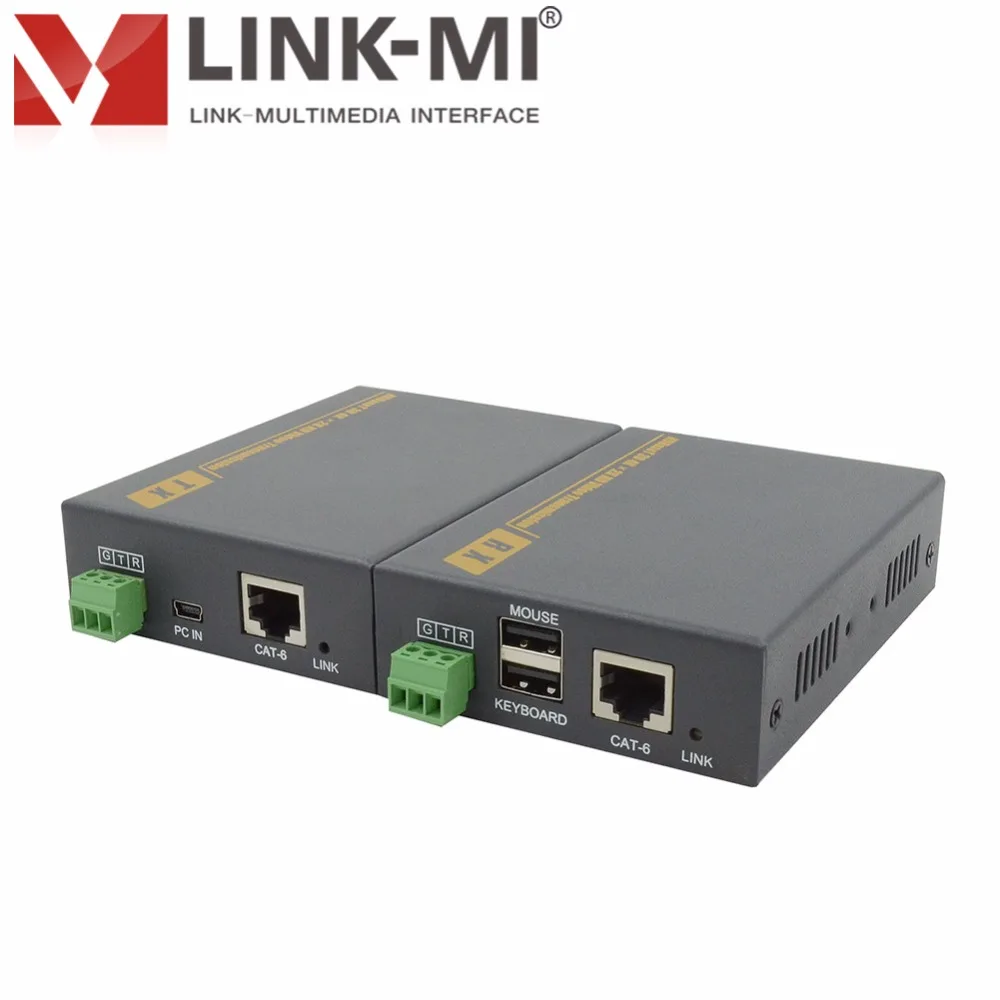 

LINK-MI LM-HT201HKM 4K 1080p 100m HDBaseT HDMI KVM Extender For PC Keyboard Mouse