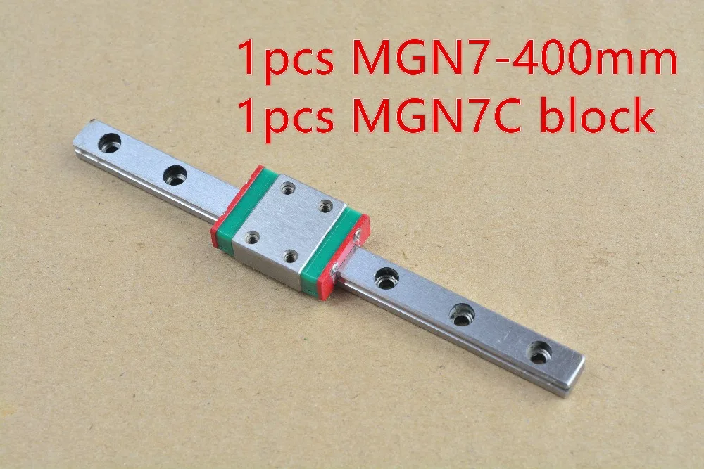 

MR7 7mm linear rail guide MGN7 length 400mm with mini MGN7C or MGN7H block miniature motion way 1pcs