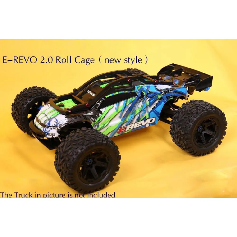 XBERSTAR RC Автозапчасти для 1/10 Traxxas 2018 E-REVO 2,0 86086-4 рулонная клетка Защитная крышка нейлоновая рама wheelie bar