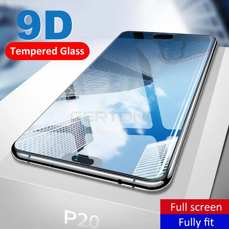 

9D Full Cover Glass for Huawei Nova 3e P Smart 2019 Mate 20 P10 P20 P30 Tempered Glass For Honor 8X 10 9 Lite Screen Protector