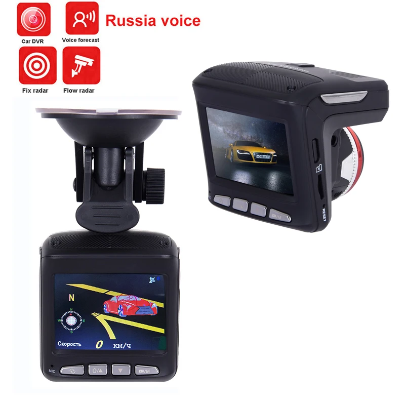 

3 In 1 DVR Radar Russia Fix Flow Detector Car Dash Camera 1080P Russian Voice Broadcast Dash Cam Video Recorder Night Vision
