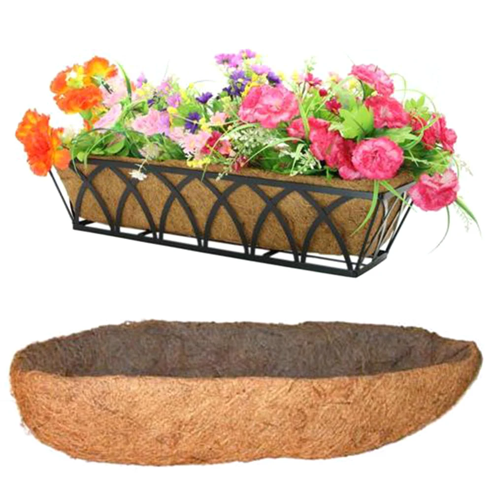 

Natural Coconut Palm Flower Pots Orchid For Plastic Flower Pot Balcony Planting Coconut Palm Wall Hanging Pot
