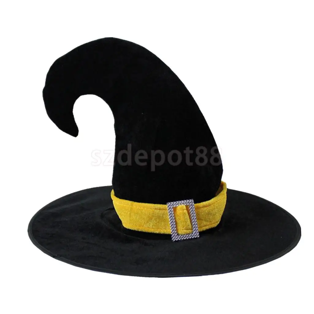 44 * 39cm Satin Soft Halloween Costume Sale witch Hat for Party Fancy