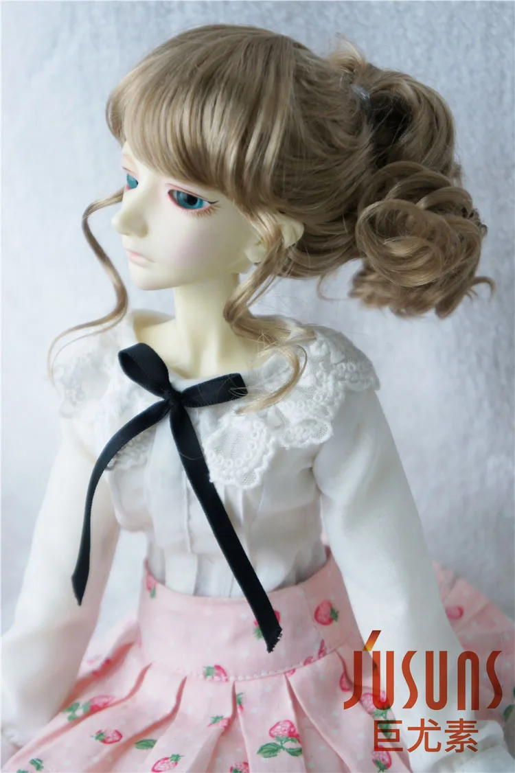 JD261 1/4 MSD химическое мохер кукла парики Updo стиль BJD волос 7-8 дюймов BJD парики