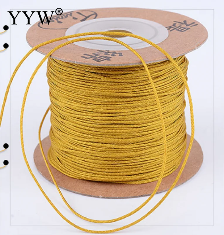 Goede 100 m stks 0.8mm Polyamide Koord Naaigaren Cord Nonelastic Discussie String Rope Bead DIY Gevlochten Ring Armband Ketting Maken