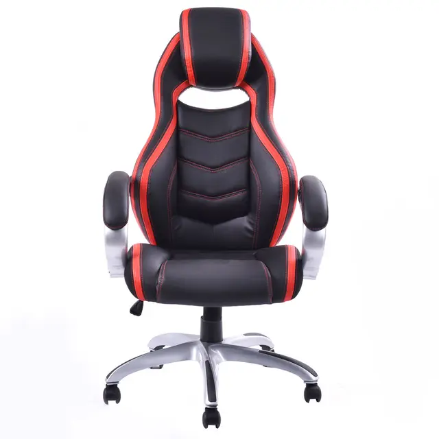 Giantex Pu Leather High Back Racing Style Bucket Seat Gaming Chair Giantex Pu Leather High Back Racing Style Bucket Seat Gaming Chair With Head Pillow Modern Office