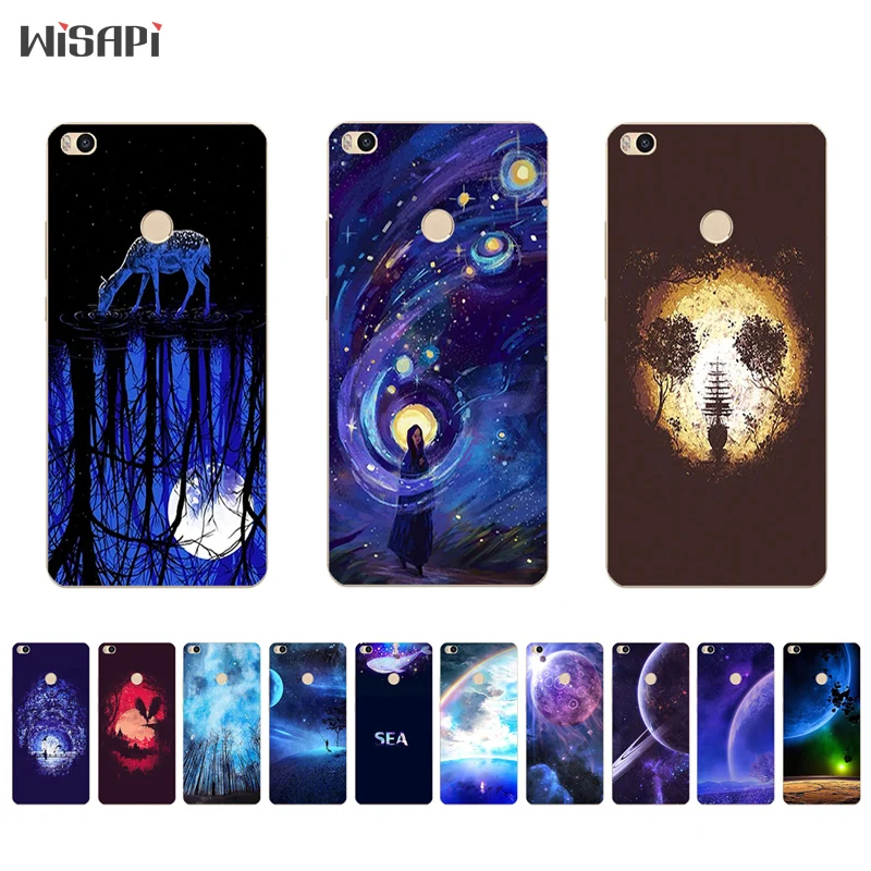 

6.44" For Xiaomi MAX MAX2 Silicone Phone Case for Xiaomi MIX Shell Thin for Mi6 6Plus TPU Bumper Back Cover Fatasty Sky Pattern