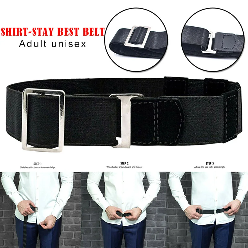 

2019 Newly Droppshiping Shirt Holder Adjustable Near Shirt Stay Best Tuck It Belt for Women Men Work Interview BFJ55