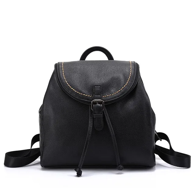 leather string backpack