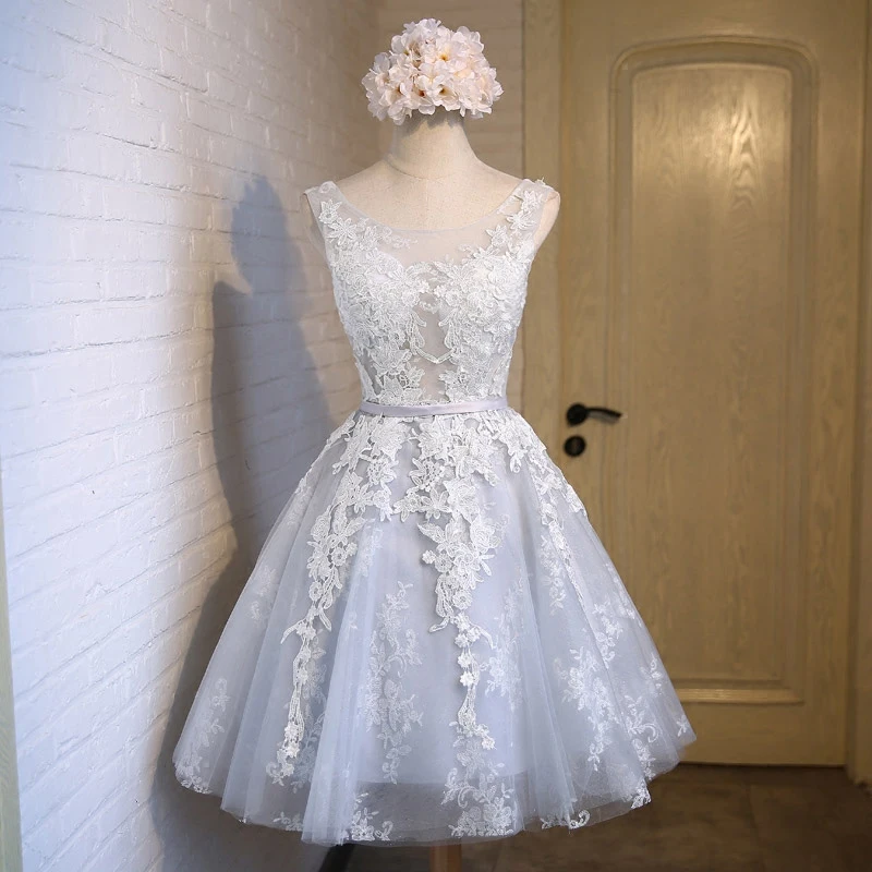 SSYFashion Короткое Розовое Кружевное банкетное короткое вечернее платье для невесты, тонкое сексуальное прозрачное ТРАПЕЦИЕВИДНОЕ вечернее платье, вечерние платья
