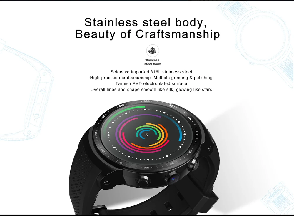 Zeblaze Thor PRO Smart Watch Men 3G GPS WiFi Android 5.1 MTK6580 Quad Core 1GB 16GB 2.0 MP Camera Heart Rate Monitor Smartwatch Zeblaze Thor PRO Smart Watch Men 3G GPS WiFi Android 5.1 MTK6580 Quad Core 1GB 16GB 2.0 MP Camera Heart Rate Monitor Smartwatch - smart-warch, men