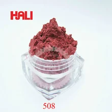 Жемчужный пигмент, перламутровый пигмент, жемчужный порошок, слюда порошок, порошок для ногтей, цвет: рубин, товар: 508, Вес нетто: 20 грамм