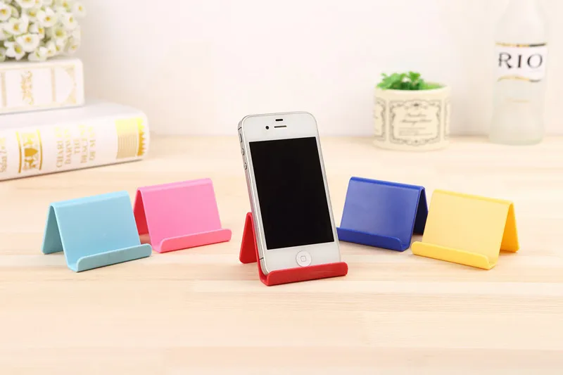 Универсальный пластиковый держатель для телефона Подставка для iPhone 7 8 X для Xiaomi для samsung C Телефон Карамельный цвет мобильный телефон кронштейн