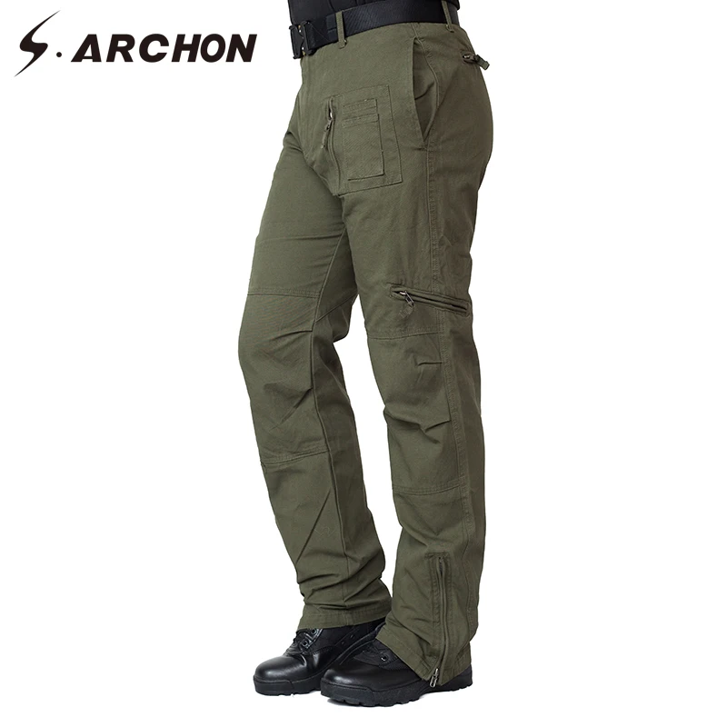 S.ARCHON US Soldiers Tactical Cargo Pants Men Multi pocket Military ...