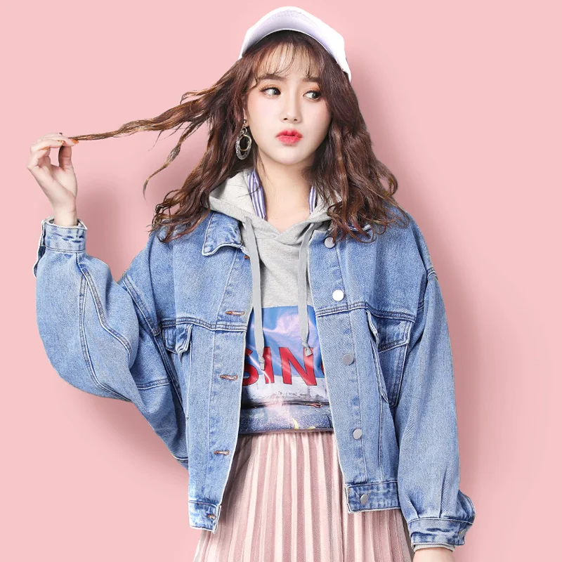 

Cheap wholesale 2019 new autumn winter Hot selling women's fashion casual Denim Jacket FP5917