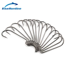 BlueSardine 100 шт. углерода Сталь колючей море Рыбалка Крючки anzol де песка anzuelos джиг крючок маленький Размеры 1 2 4 6