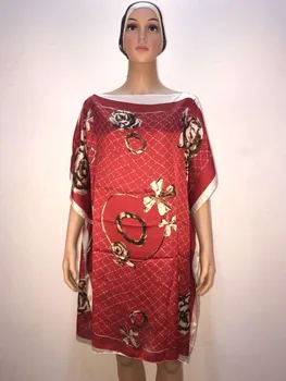 

European Style printed Short Dress Size 90 cm length x 90 cm width high quality silk african dresses for women