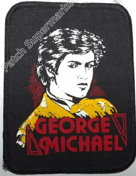 

4" R.I.P. GEORGE MICHAEL WHAM! Original Vintage 1980`s Printed retro applique iron on patch heavy metal music band sew on badge