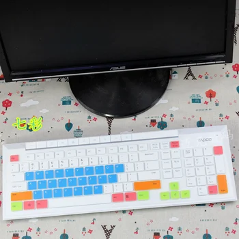 

Colorful dustproof Keyboard Covers For RAPOO X336 N7000 8200P wireless chocolate desktop keyboard protective film