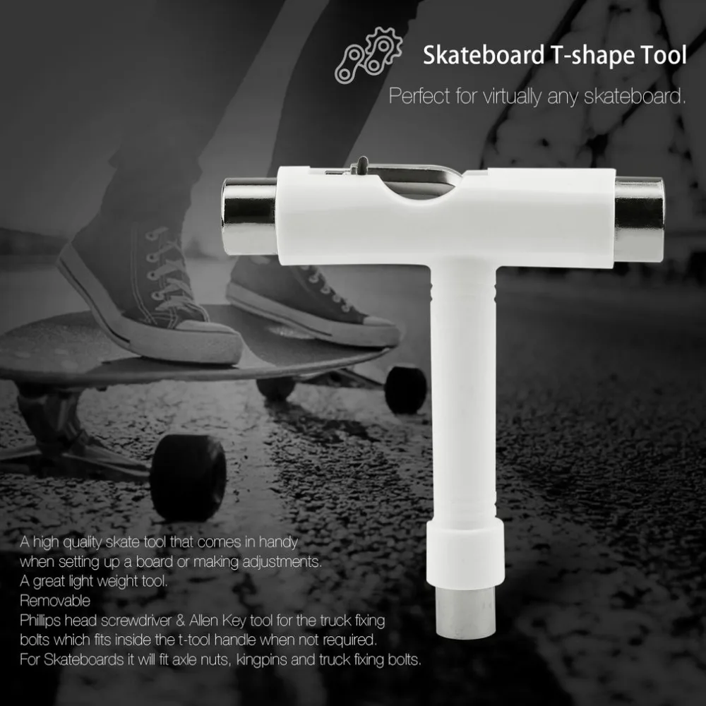 

Skateboard Scooter Longboard T-shape Multifunctional Wrench Adjusting Tool f