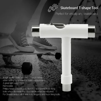 

Skateboard Scooter Longboard T-shape Multifunctional Wrench Adjusting Tool f