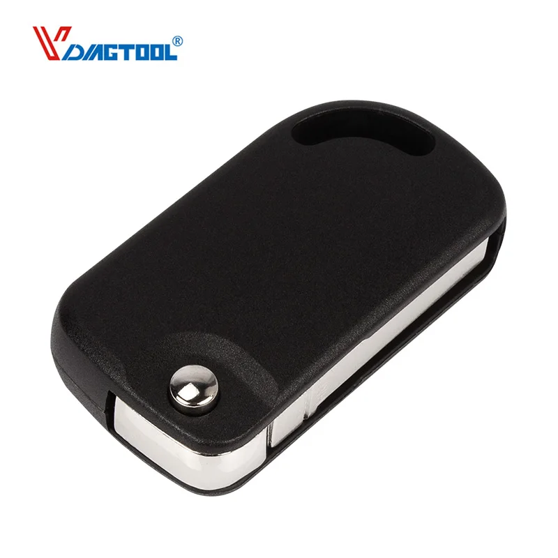 

VDIAGTOOL Folding Flip Case Car key shell blank fob case For VW Volksvagen transponder key Case with uncut blade for Brazil mark