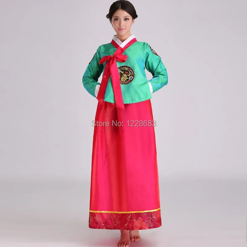 

New Women Korea Traditional Hanbok Korean National Ccostume Robe Dress