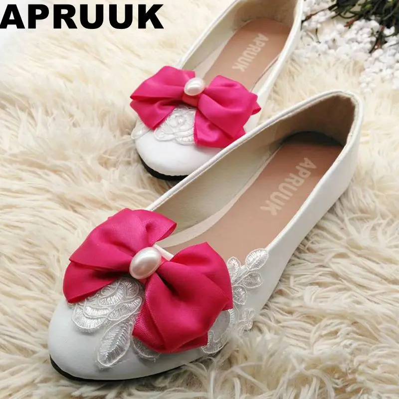 5cm Arc Appartements 34 Flat Blanc À Rond Rose 41 Lacets Heel Femmes Bout Mariage Chaussures De 4 3cm Casual Ballets Taille Princesse Grande Heel Heel nz4gWUW