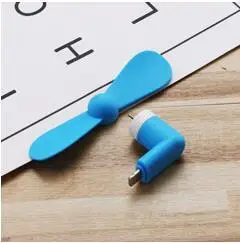 MOONBIFFY портативный 5 в 1 Вт ТПЭ USB маленький вентилятор сотовый телефон мини электрический вентилятор охлаждения кулер для iPhone 6 7 8 X - Цвет: Blue