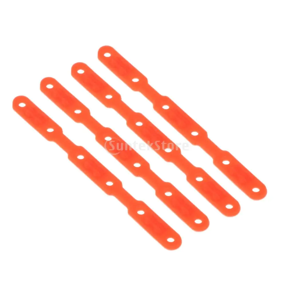 4pcs Soft Silicone Badminton Racket Grommets Eyelets Restringing Tube Accessory String Frame Guard